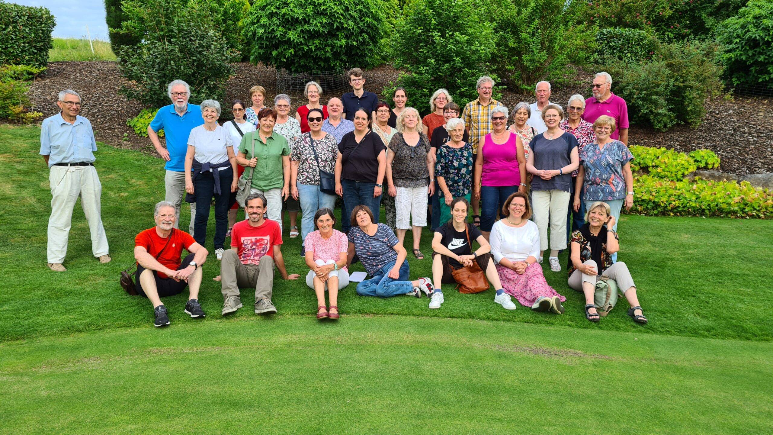 Kirchenchor Sommerabschluss auf dem Golfplatz Bruchsal